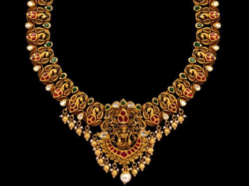 Lakshmi Gold Necklace design