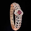 ruby and diamond bangle design - Totaram & Sons